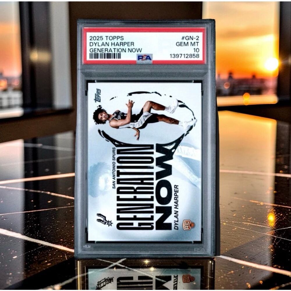 2025-26 Topps Generation Now Dylan Harper #GN-2 Spurs Rookie Card PSA 10 GEM MT